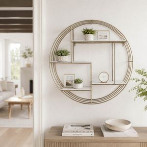 FINCHWAY WHITE WALL SHELF 32 (IN) 2