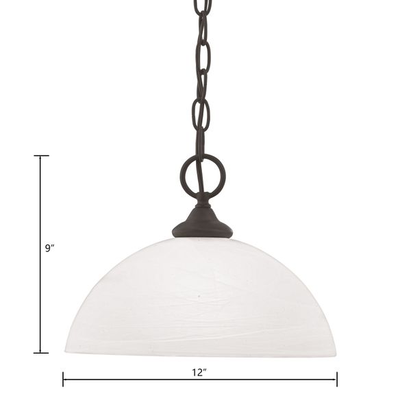 Tahoe 12'' Wide 1-Light Pendant - Painted Bronze