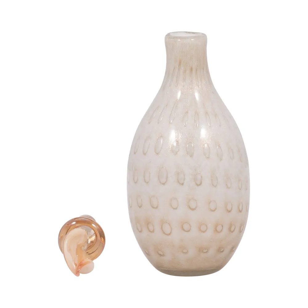 DENTONSHAW IVORY GLASS VASE 16 (IN)