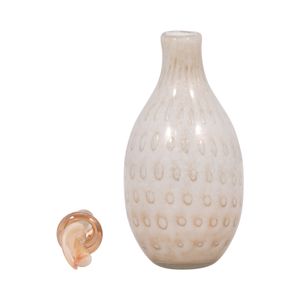 DENTONSHAW IVORY GLASS VASE 16 (IN) 6