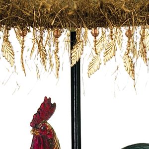 Petite Rooster 19'' High 1-Light Table Lamp - Multicolor 6