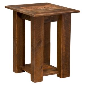 Barnwood Open Nightstand 2