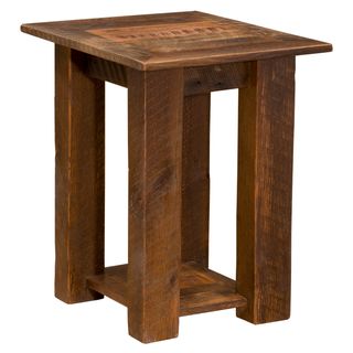 Barnwood Open Nightstand