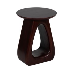 20" CUT-OUT BASE ACCENT TABLE, WALNUT 2