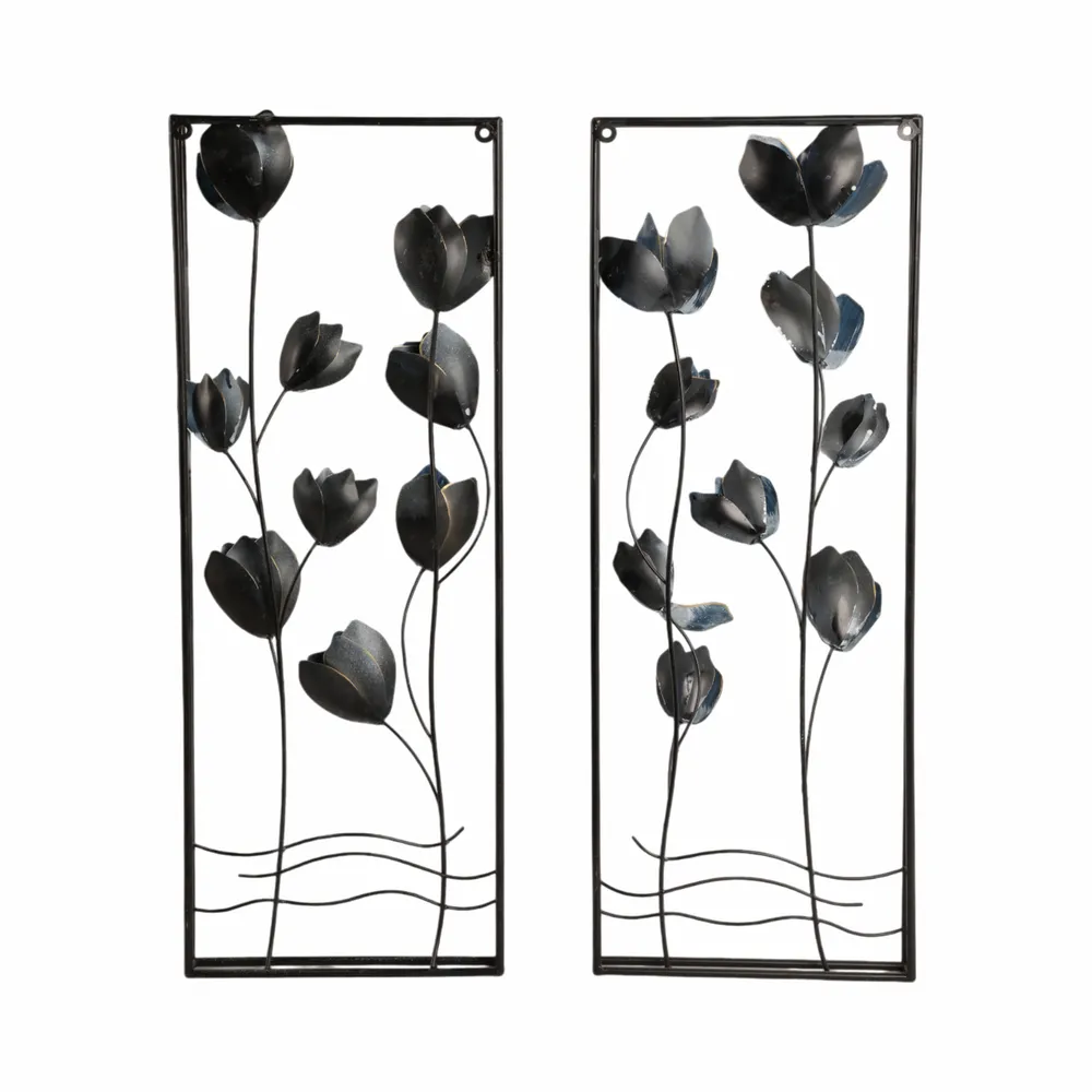 TANNERBEACH SET OF 2 BLUE METAL WALL 32 (IN)