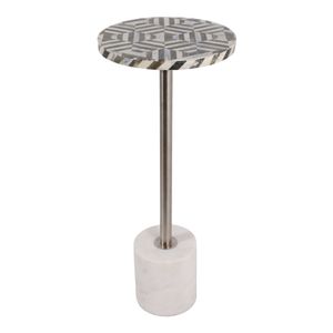 HEMMINGWELL WHITE TABLE 25 (IN) 4