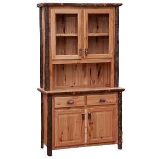 Hickory Log 48-inch Buffet & Hutch - Cinnamon