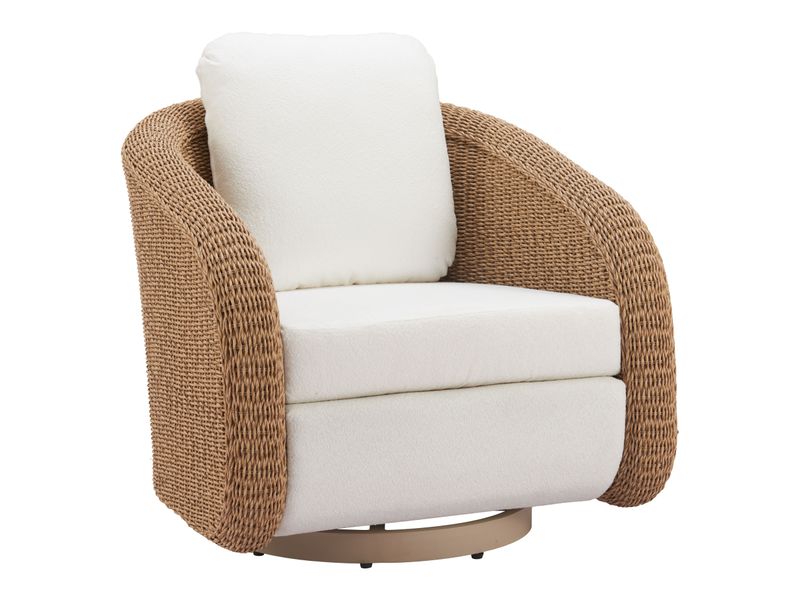 Solara Swivel Chair Ivory 7