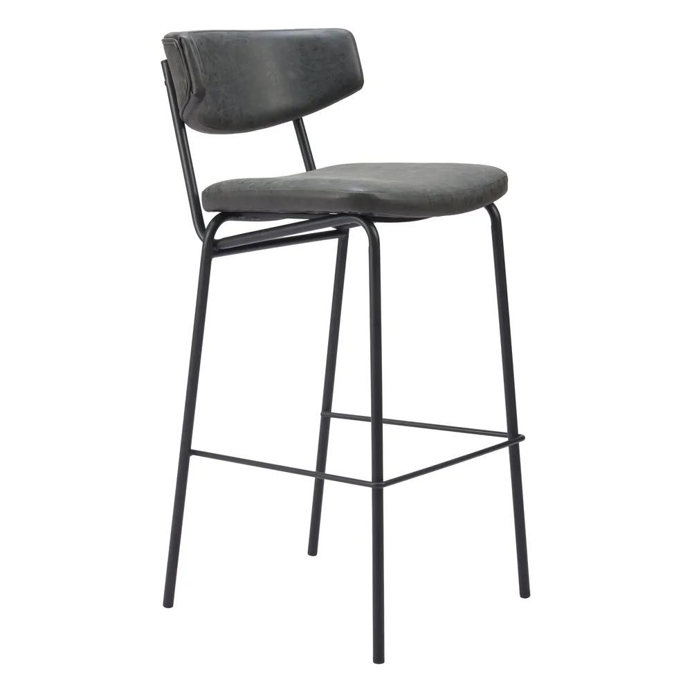 Charon Barstool Vintage Black