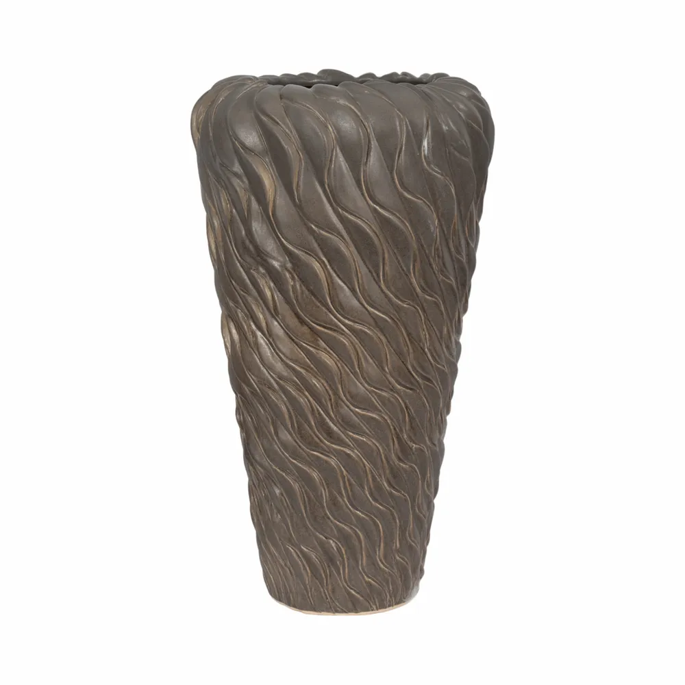 DRAKERUN BROWN VASE 24 (IN)
