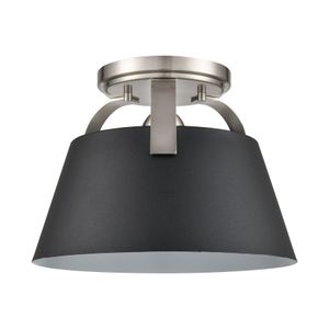 Jepson 9.5'' Wide 1-Light Semi Flush Mount - Matte Black 2