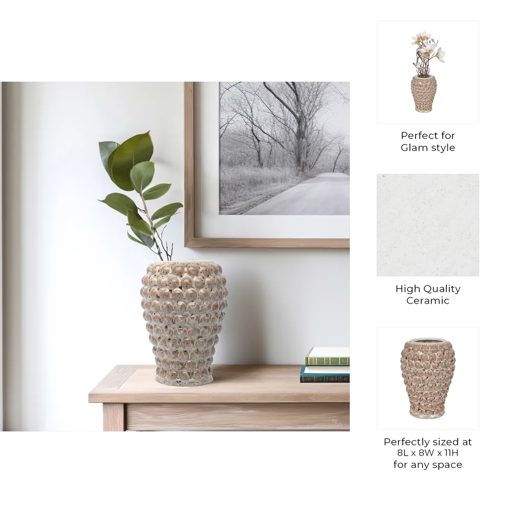 BRYSONVIEW BROWN VASE 11 (IN)