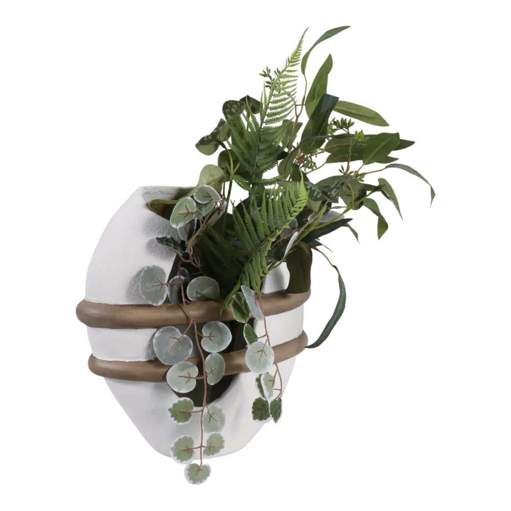 LUKETON WHITE VASE 13 (IN)