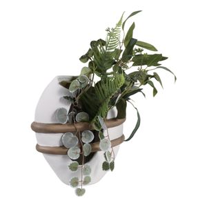 LUKETON WHITE VASE 13 (IN) 3