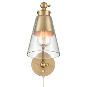 Albany 9.25'' High 1-Light Swingarm Sconce - Brushed Gold 3