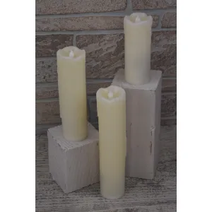 Cream Drip LED Candle 2in by 7in 2
