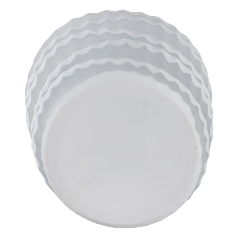 AXELBURN WHITE GLASS VASE 14 (IN)