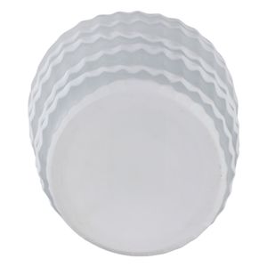 AXELBURN WHITE GLASS VASE 14 (IN) 8