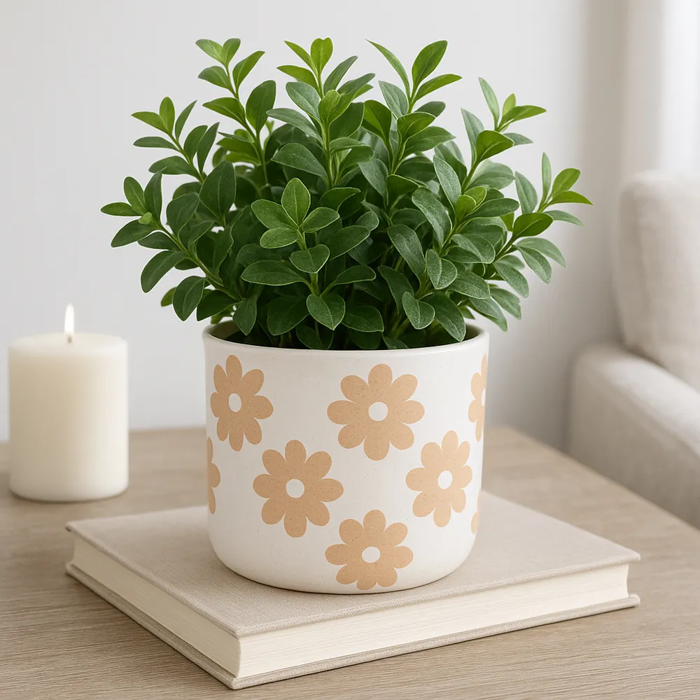 BELDENTON WHITE PLANTER 6 (IN)