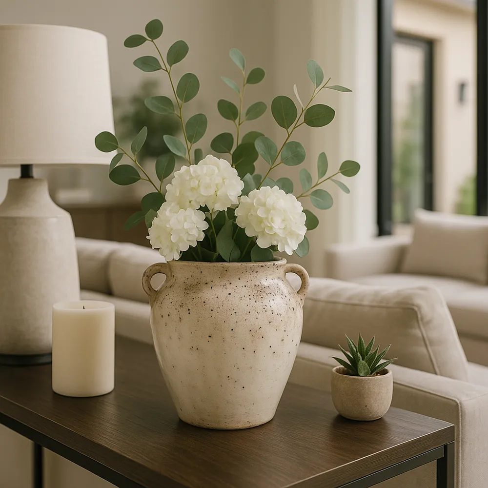 MAXWELLROSE IVORY VASE 10 (IN)