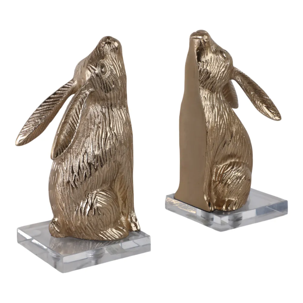 GARRETTSHAW SET OF 2 GOLD DECOR 9 (IN)