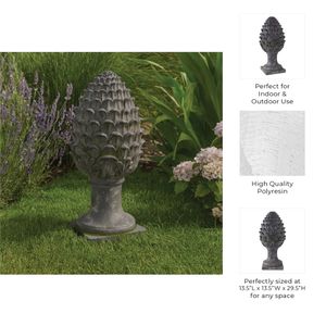 NORTONRUN GRAY GARDEN STATUARY 30 (IN) 11