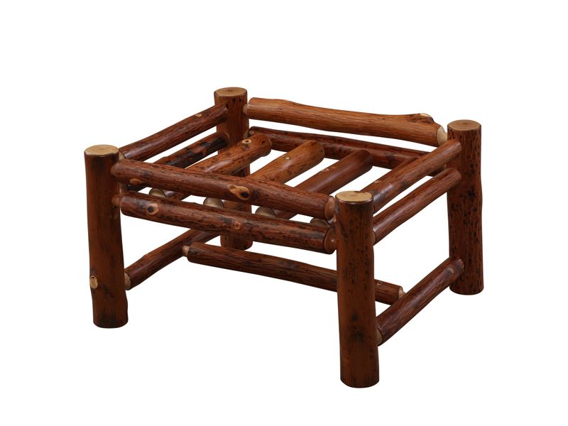 Hickory Log Ottoman - Upgrade- Fabric TBD 3