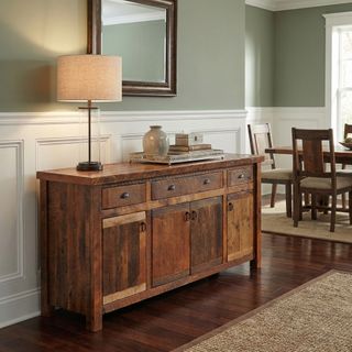 Barnwood 75-inch Buffet - Antique Oak Top