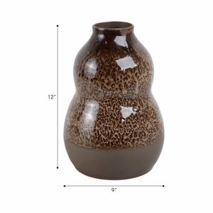 HARLEMHAVEN BROWN VASE 12 (IN) 9