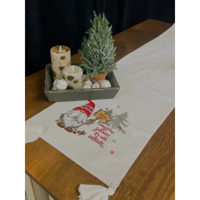 Christmas Gnome Runner 14x56in
