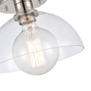 Julian 10'' Wide 1-Light Semi Flush Mount - Polished Nickel 6