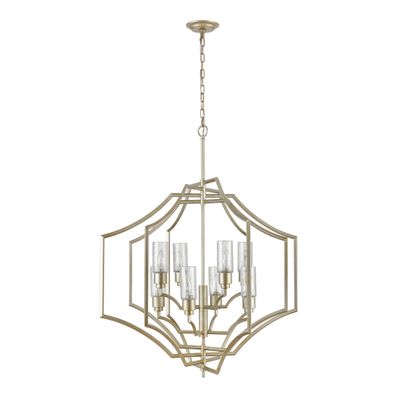 Cheswick 36'' Wide 8-Light Chandelier - Aged Silver