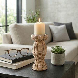 FINTONVIEW BROWN CANDLE HOLDER 10 (IN) 10