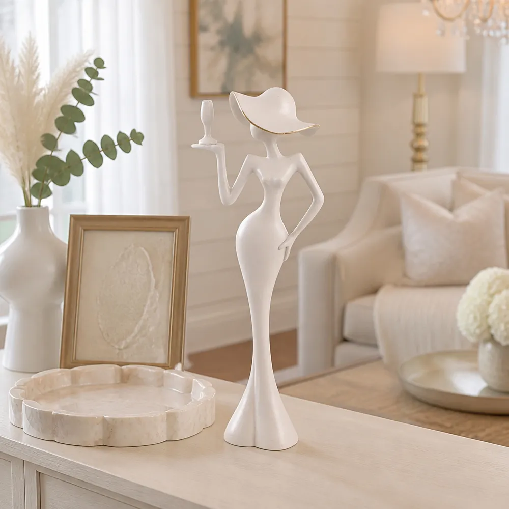 DOVERWOOD WHITE DECOR 14 (IN)
