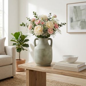 CALMOOR GREEN VASE 14 (IN) 9