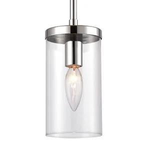 Oakland 4'' Wide 1-Light Mini Pendant - Chrome 4