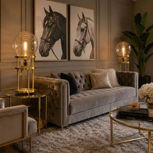 LAYLASTONE GOLD LAMP 31 (IN) 6