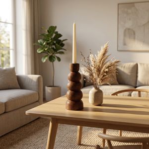 DALEYWIND BROWN CANDLE HOLDER 8 (IN) 2