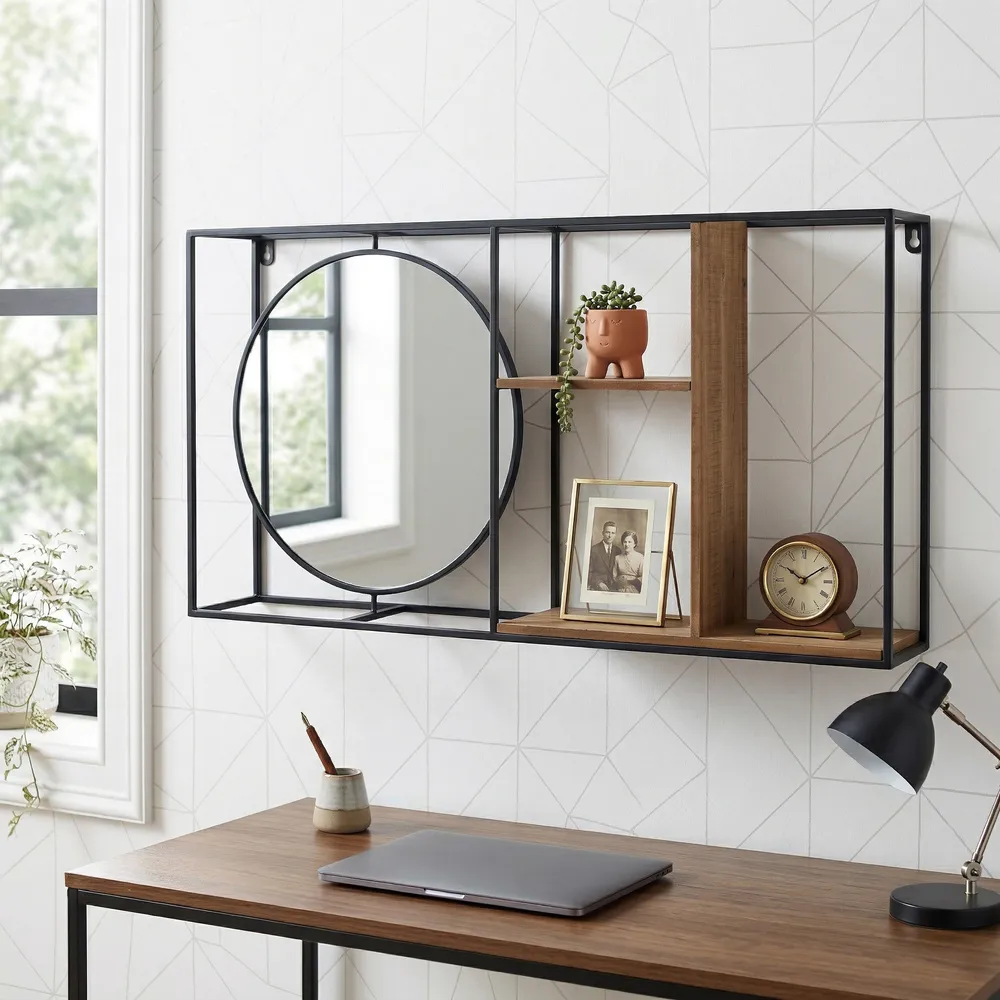 RAYMONDWELL BROWN WALL SHELF 16 (IN)