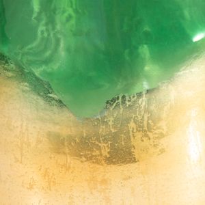 REEDMORE GREEN GLASS VASE 19 (IN) 5