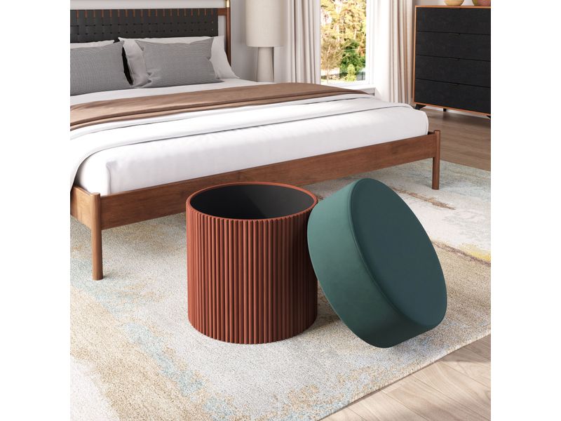 Boto Storage Ottoman Green 10