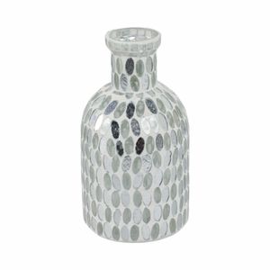 CEDARSHAW WHITE GLASS VASE 8 (IN) 4