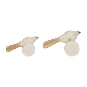 MILTONBROOK SET OF 2 WHITE DECOR 12 (IN) 8