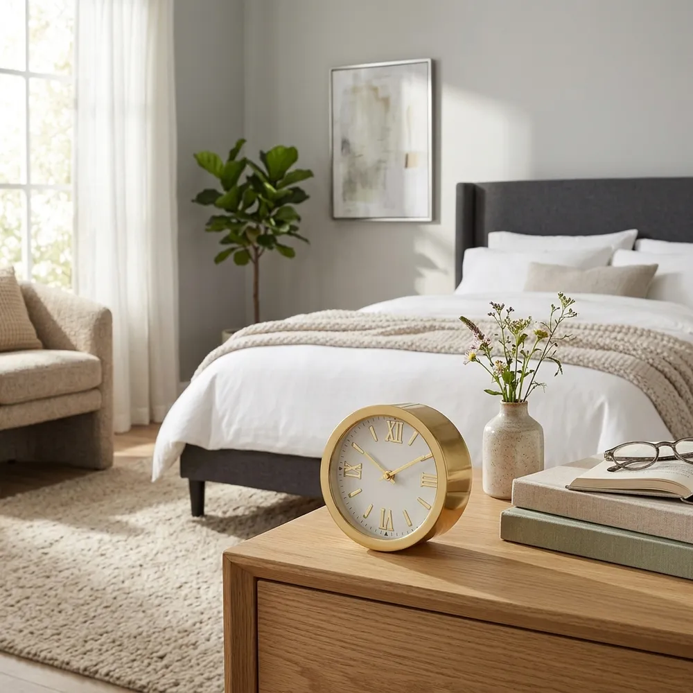 LEILABROOK GOLD CLOCK 5 (IN)