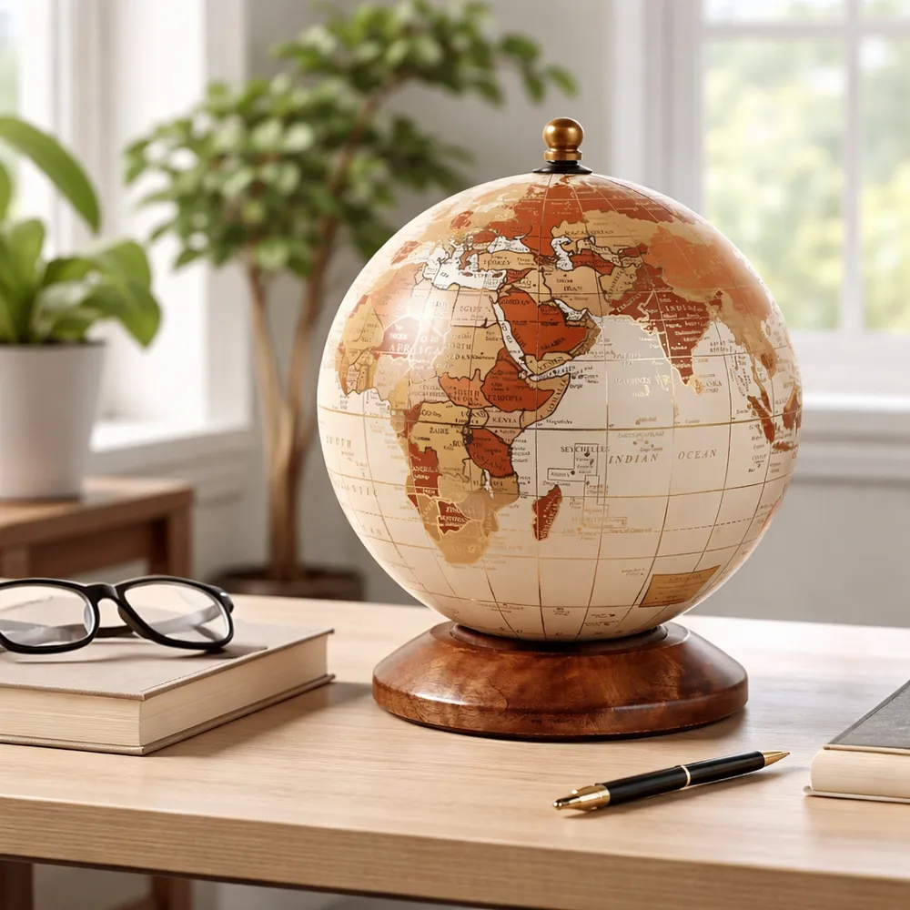 KNOXBEACH BRONZE GLOBE 10 (IN)
