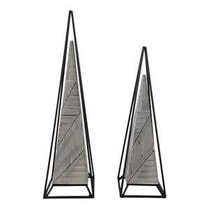 CLARACROSS SET OF 2 BLACK DECOR 26 (IN) 5