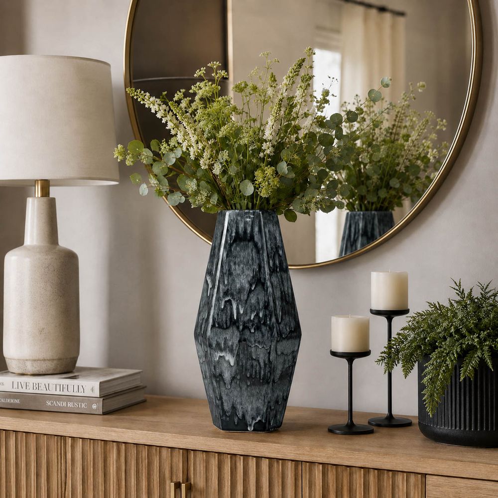 EASTONBURN GREEN VASE 16 (IN)