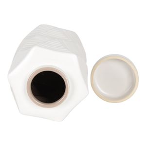DUNCANPORT SET OF 2 WHITE JARS 13 (IN) 7
