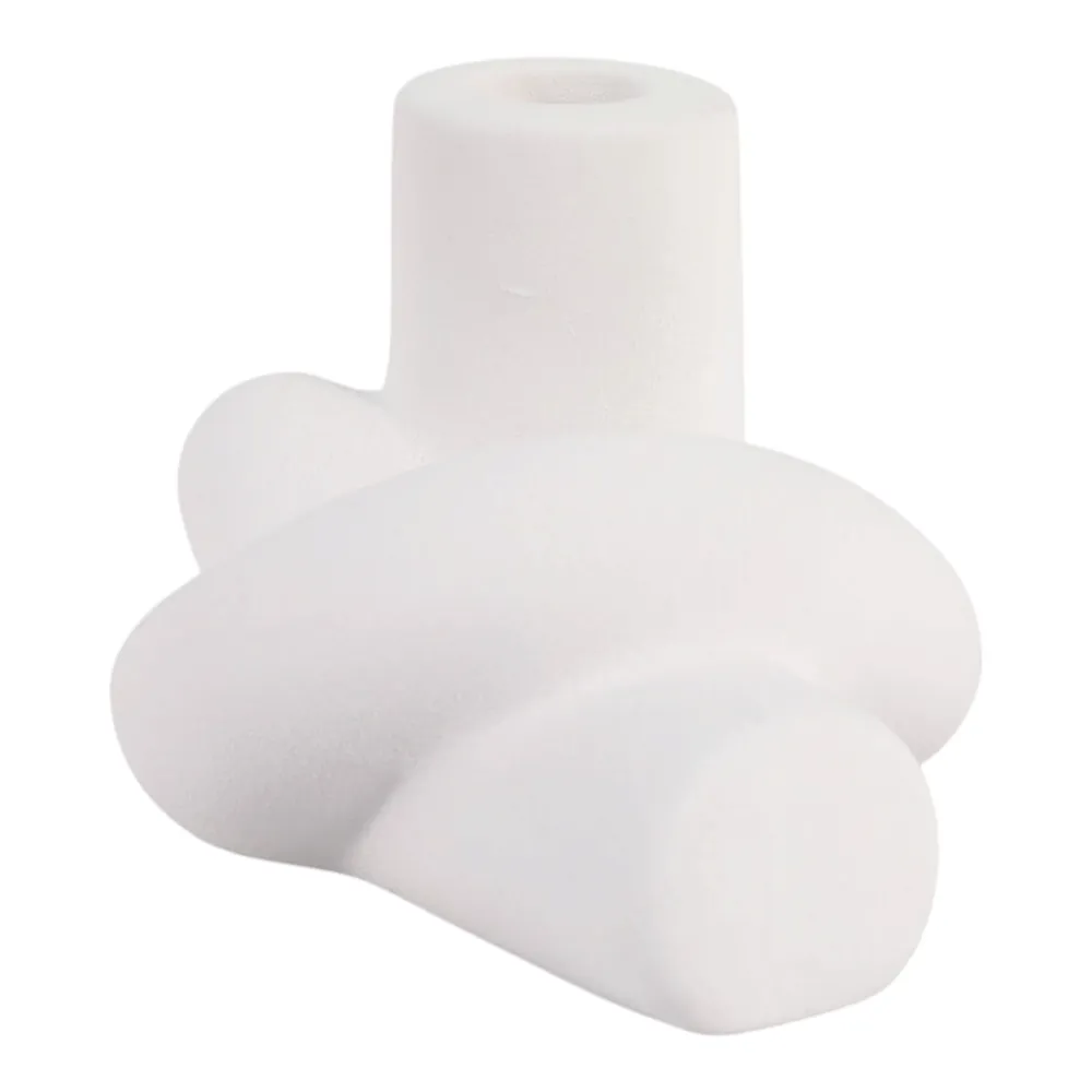 DUNCANCROSS WHITE CANDLE HOLDER 4 (IN)