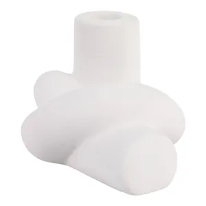 DUNCANCROSS WHITE CANDLE HOLDER 4 (IN) 5
